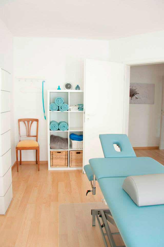 Behandlungszimmer der Ostheopathie Praxis Malte Darius in Unna